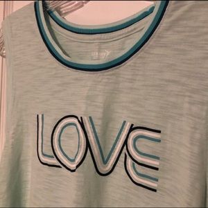 Old Navy Active Graphic Tank “LOVE”